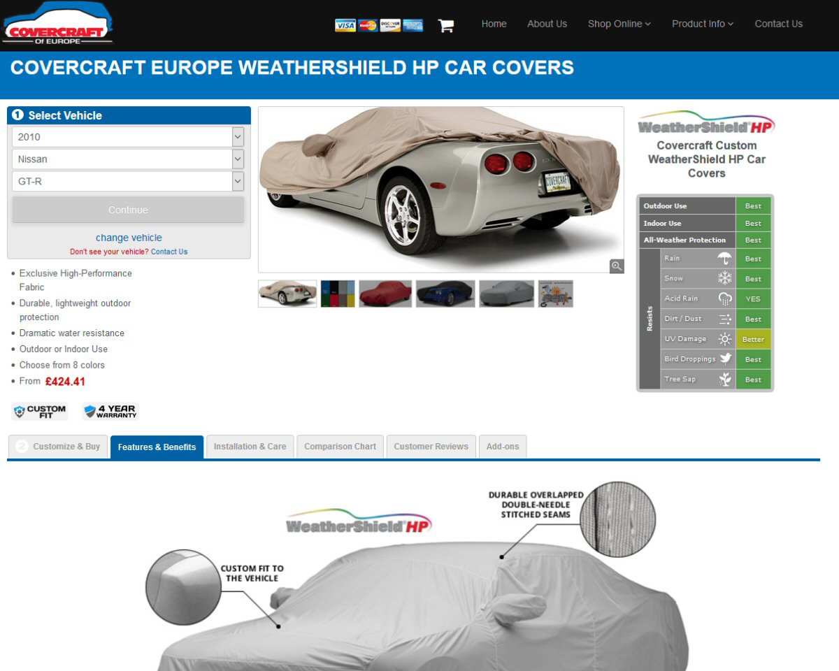 Weathersheild HP Outdoor Car Cover GTR Forum